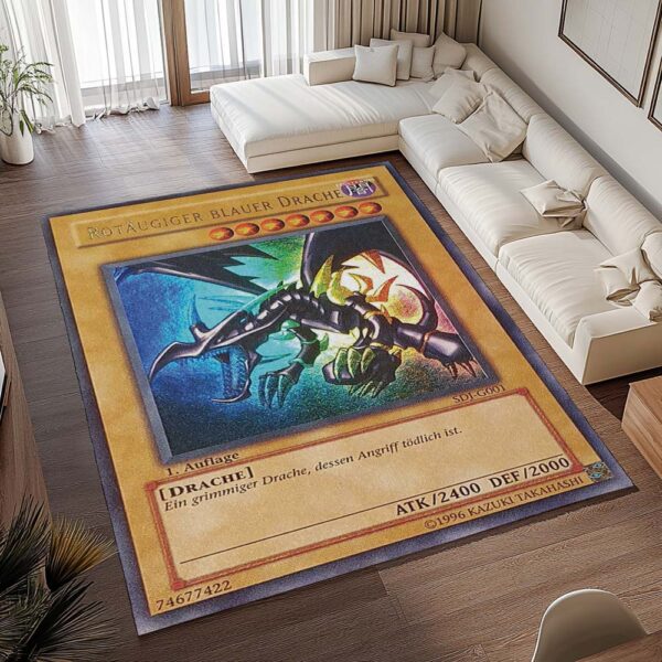 2002 – Tapis Dragon Noir aux Yeux Rouges – LOB 1re édition – PSA 10 – Image 2