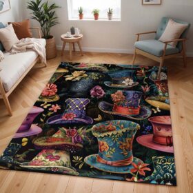 Tapis Alice au pays des merveilles – Chapelier fou – Chapeaux 2