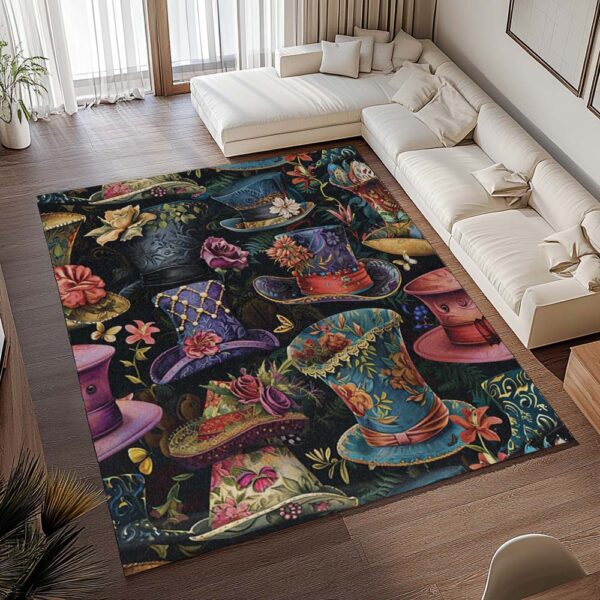 Tapis Alice au pays des merveilles – Chapelier fou – Chapeaux 2 – Image 2