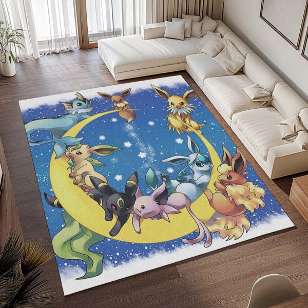 Tapis Pokémon – Évolutions d’Évoli sur la Lune – Image 2