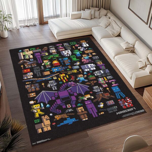Tapis Minecraft – Tous les personnages – Image 2