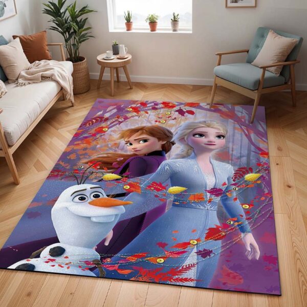 Tapis La Reine des Neiges – Anna Elsa Olaf – Frozen Disney 1001
