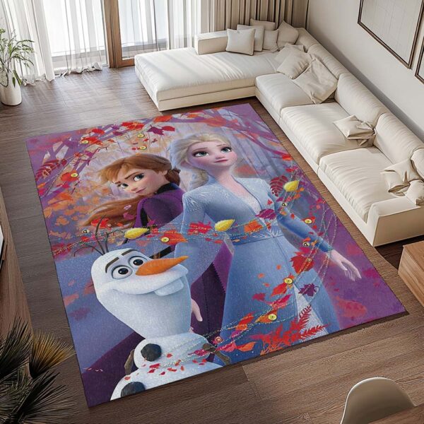 Tapis La Reine des Neiges – Anna Elsa Olaf – Frozen Disney 1001 – Image 2