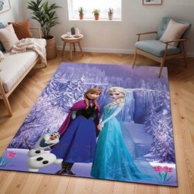 Tapis La Reine des Neiges – Anna Elsa Olaf – Frozen Disney 1002