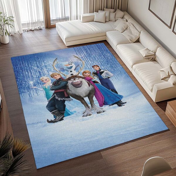 Tapis La Reine des Neiges – Anna Elsa Olaf – Frozen Disney 1003 – Image 2