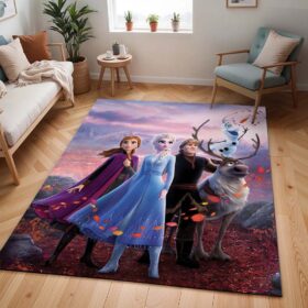 Tapis La Reine des Neiges – Anna Elsa Olaf – Frozen Disney 1005
