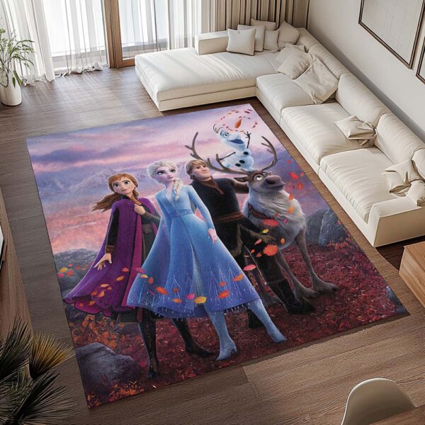 Tapis La Reine des Neiges – Anna Elsa Olaf – Frozen Disney 1005 – Image 2