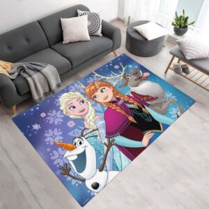 Tapis Anna Elsa Olaf La Reine des Neiges – Disney 1007
