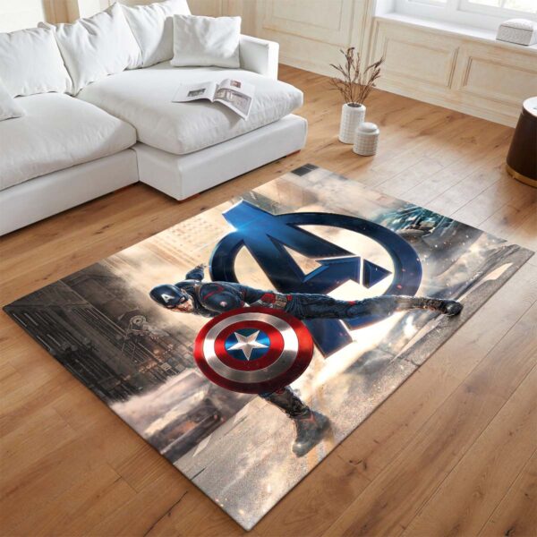 Tapis Avengers – L’Ère d’Ultron – Captain America Super-héros – Image 2