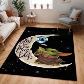 Tapis Star Wars – Baby Yoda – Je t’aime jusqu’à la lune et retour