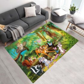 Tapis Bambi et les animaux