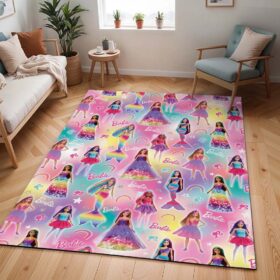 Tapis Barbie – Arc-en-ciel