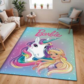 Tapis Barbie et licorne 2