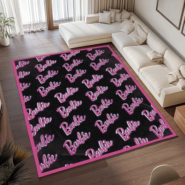 Tapis Barbie – Icône noir et rose – Image 2