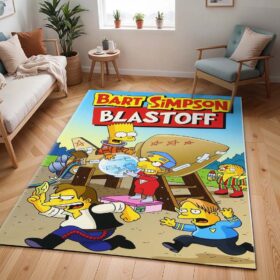 Tapis Bart Simpson – Lancement de fusée