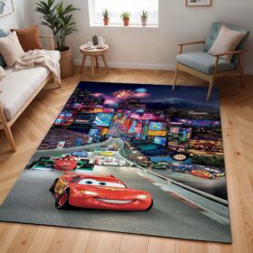 Tapis Cars 95 – Flash McQueen sur la route de Tokyo