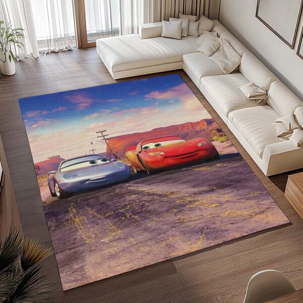 Tapis Cars – Flash McQueen et Sally Carrera – Image 2