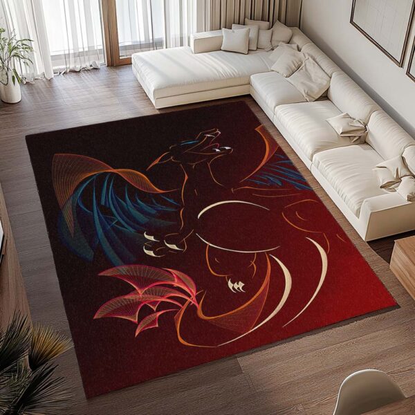 Tapis Pokémon – Dracaufeu – Art illustré – Image 2