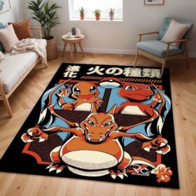 Tapis Pokémon – Salamèche, Reptincel et Dracaufeu – Type Feu 2