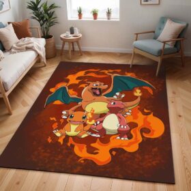 Tapis Pokémon – Salamèche, Reptincel et Dracaufeu – Type Feu 3