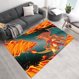 Tapis Salamèche, Reptincel, Dracaufeu Pokémon Feu – Charmander, Charmeleon, Charizard Fire Pokemon 4