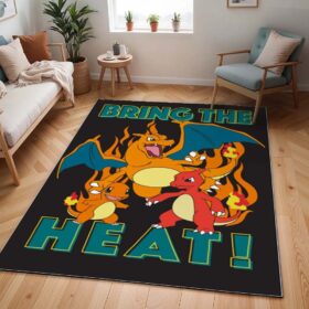 Tapis Pokémon – Salamèche, Reptincel et Dracaufeu – Type Feu 5