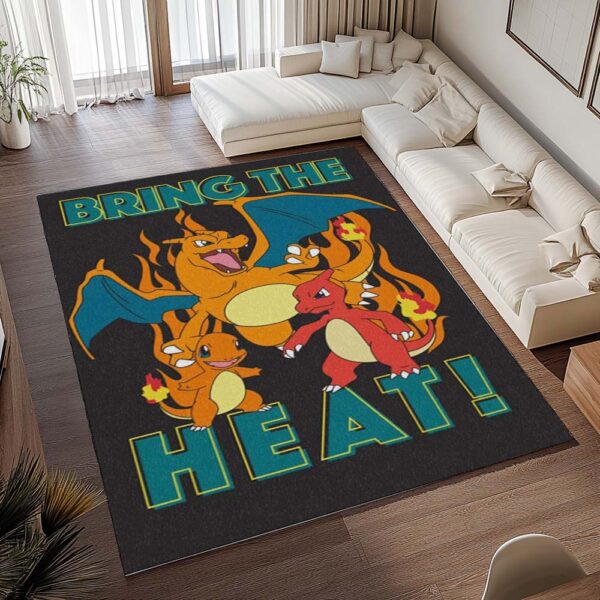 Tapis Pokémon – Salamèche, Reptincel et Dracaufeu – Type Feu 5 – Image 2