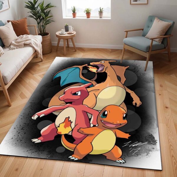 Tapis Pokémon – Salamèche, Reptincel et Dracaufeu 2
