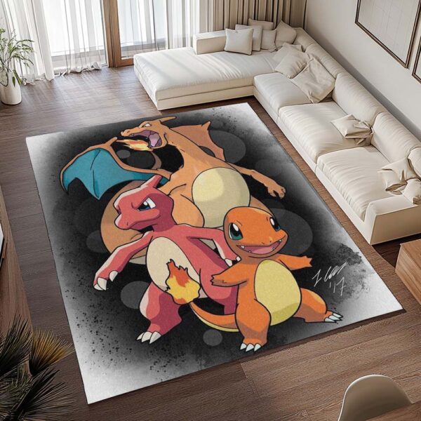 Tapis Pokémon – Salamèche, Reptincel et Dracaufeu 2 – Image 2