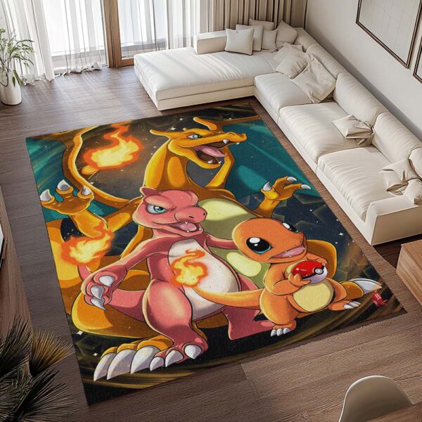 Tapis Pokémon – Salamèche, Reptincel et Dracaufeu – Image 2