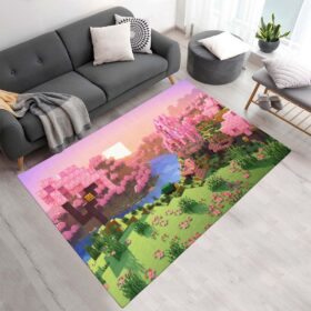 Tapis Vallée de cerisiers en fleur – Minecraft