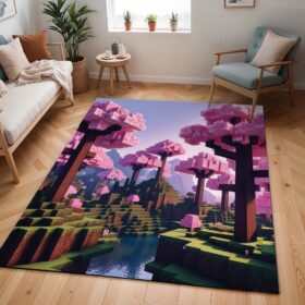 Tapis Minecraft – Vallée des cerisiers 2