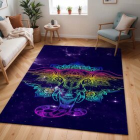 Tapis Éléphant coloré – Style élégant 02