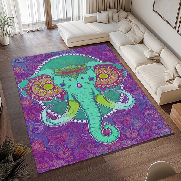 Tapis Éléphant coloré – Style élégant – Image 2