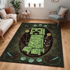 Tapis Minecraft – Creeper dans le jeu 02