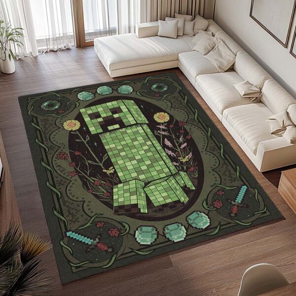 Tapis Minecraft – Creeper dans le jeu 02 – Image 2
