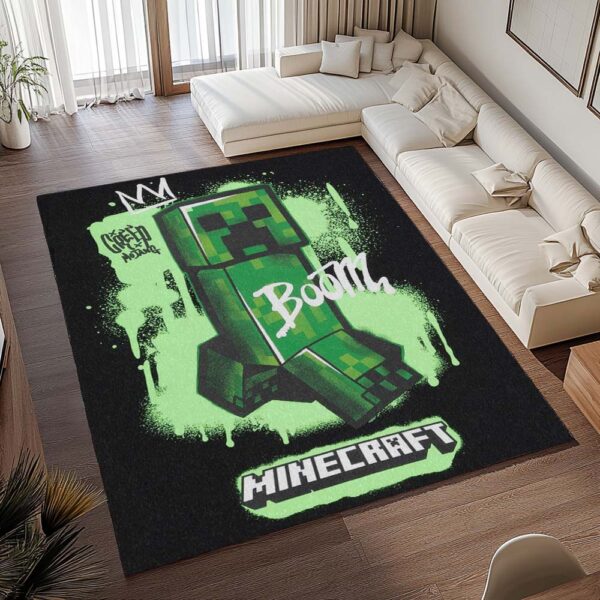 Tapis Minecraft – Creeper – Explosion Boom – Image 2