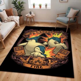 Tapis Pokémon – Héricendre – Type Feu