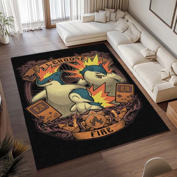 Tapis Pokémon – Héricendre – Type Feu – Image 2