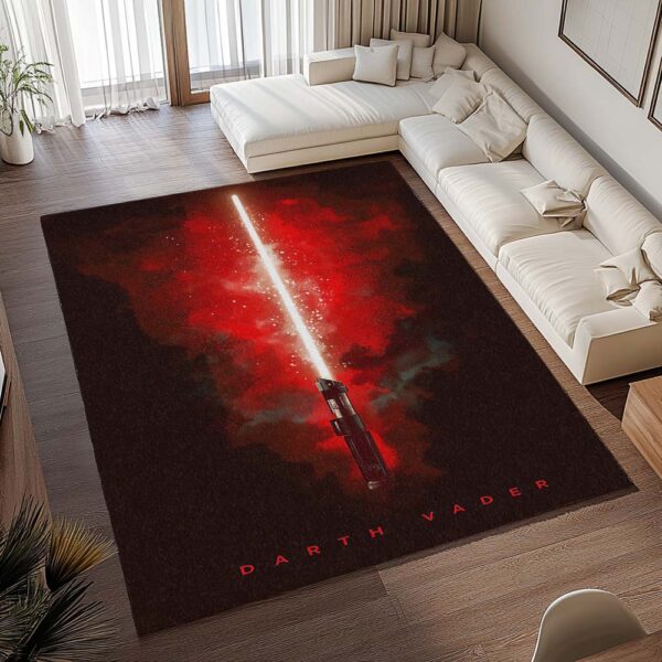 Tapis Star Wars – Dark Vador – Sabre laser rouge – Image 2