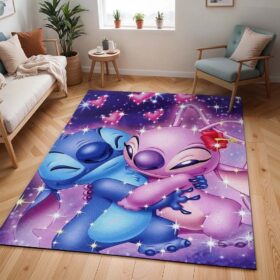 Tapis Disney – Stitch et Angel amoureux