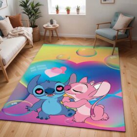 Tapis Disney – Stitch et Angel amoureux 1