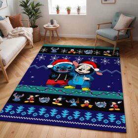 Tapis Disney – Stitch et Mickey – Halloween heureux