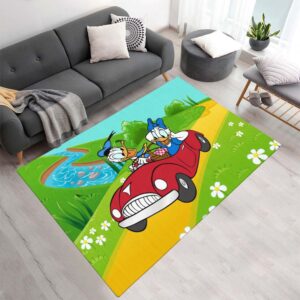 Tapis Donald Duck et Daisy Duck – En voiture & pique-nique