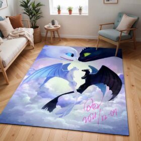 Tapis Dragons – Krokmou et Furie Éclair 2