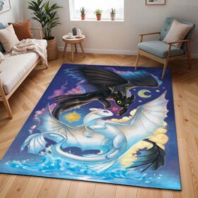 Tapis Dragons – Krokmou et Furie Éclair 5