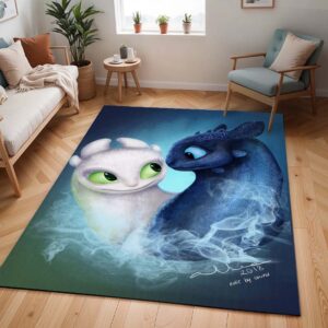 Tapis Dragons – Krokmou et Furie Éclair 9