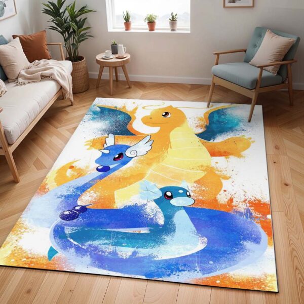Tapis Pokémon – Minidraco, Draco et Dracolosse