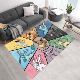 Tapis Évolution d’Évoli Pokémon – Eevee Evolution Pokemon 9
