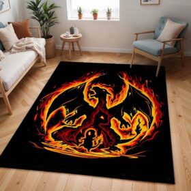 Tapis Dracaufeu de Feu Pokémon – Fire Charizard